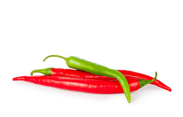 Peppers bitter isolated on a white background