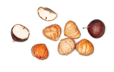 Сhestnuts isolated on a white background