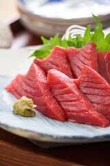 本まぐろの刺身