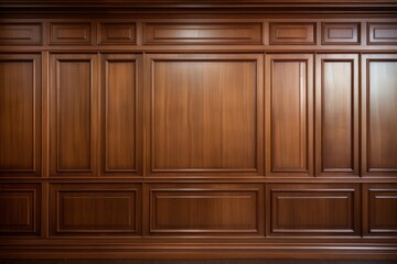Luxury wood paneling background or texture. highly crafted classic
