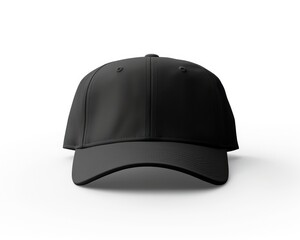 Black cap isolated on white