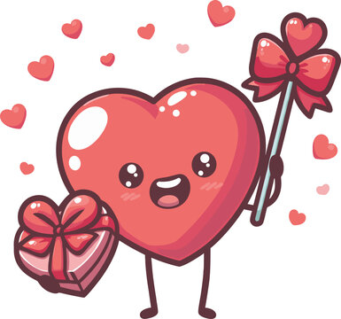 heart with choclate for valentines day