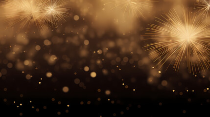 Beautiful fireworks background at night for holiday decoration