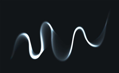Abstract white dynamic waves.