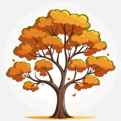 autumn tree vector