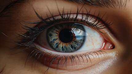 Fototapeta premium macro woman's eyes