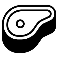 Meat, steak icon