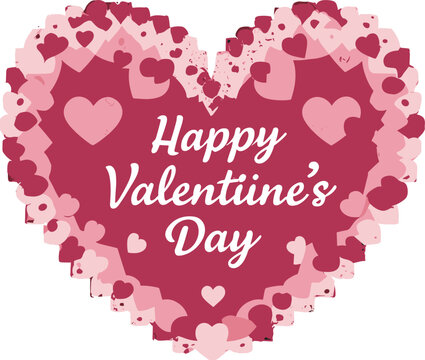 Valentine's day, February 14. Vector illustrations of love, couple, heart, valentine, king, queen, hands, flowers. Drawings for postcard, card, congratulations and poster.