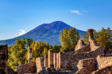 Ruins of Pompeii, Campania, Italy, Europe.
