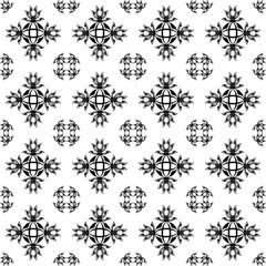 Beautiful black line drawing, symbol design, logo design, background pattern, fabric pattern, used to create background image.