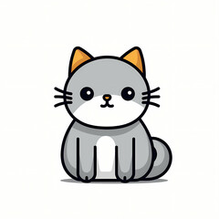 Obraz premium A Cat, A Cartoon Of A Cat