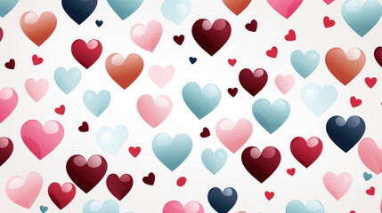 Pattern, background of hearts for Valentine's day