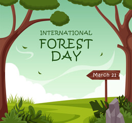 World forest day preserving greenery