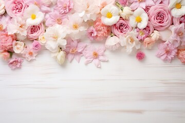 Naklejka na ściany i meble beautiful, graceful pink roses