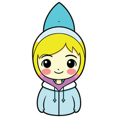 Mens hoody with hood for your design mockup for print