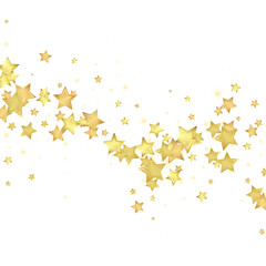 Magic stars vector overlay.  Gold stars scattered