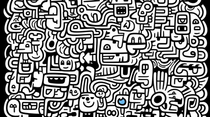 Cute graffiti art abstract background poster web page PPT, art background