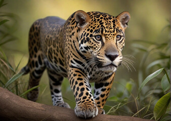 Obraz premium close up of a leopard