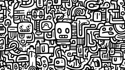 Cute graffiti art abstract background poster web page PPT, art background