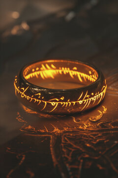 Sauron's ring of power from Lord of the Rings universe