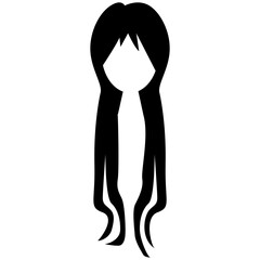 Silhouette of women hairstyles