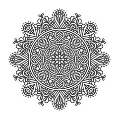 Circular pattern mandala art decoration elements