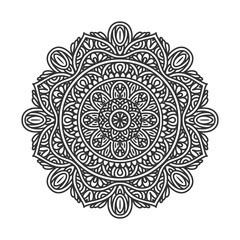 Circular pattern mandala art decoration elements