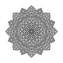 Circular pattern mandala art decoration elements