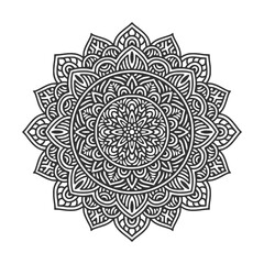 Circular pattern mandala art decoration elements