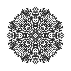 Circular pattern mandala art decoration elements