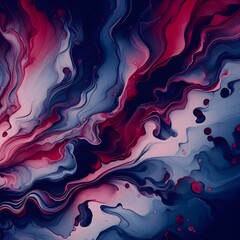 Fluid abstract background,  color indigo, art , behance.
