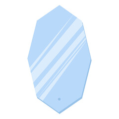 Decorative interior mirror. Flat style. Modern. Mirror in boho style.