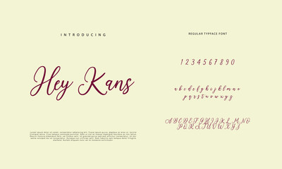 Signature Font Calligraphy Logotype Script Brush Font Type Font lettering handwritten
