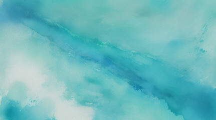 abstract watercolor background, Blue green teal turquoise abstract watercolor. Colorful art background with space for design. Grunge, daub.