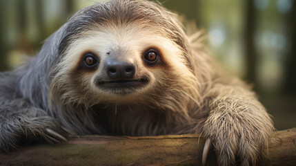 Fototapeta premium close up of a sloth
