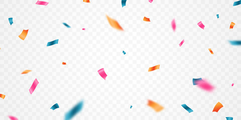colorful confetti background for festival decoration vector illustration