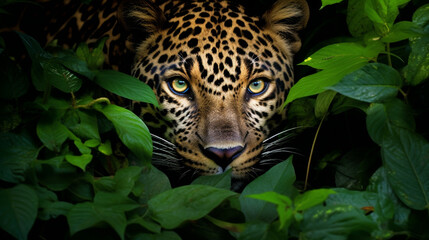 closeup portrait of a leopard