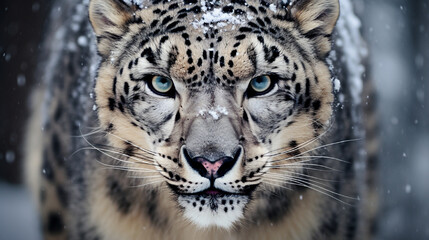 Obraz premium snow leopard portrait