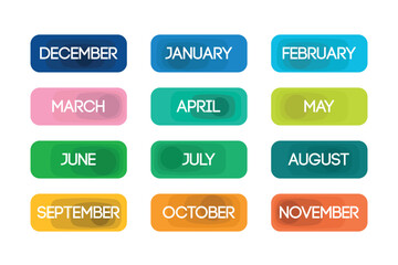 Months of the year element collection