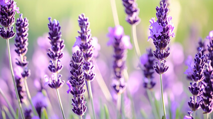 Butterflies are flying in the air, trees are blooming their first flowers, and nature is preparing for summer. The bright colors of spring. Spring content backgrounds. Lavender gardens. Lavender. 
