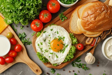 breakfast menu served in dining table professional advertising food photography