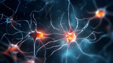 Cell background, virus cells, medical research background