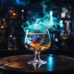 Fototapeta premium glass of cocktail created with Generative Ai