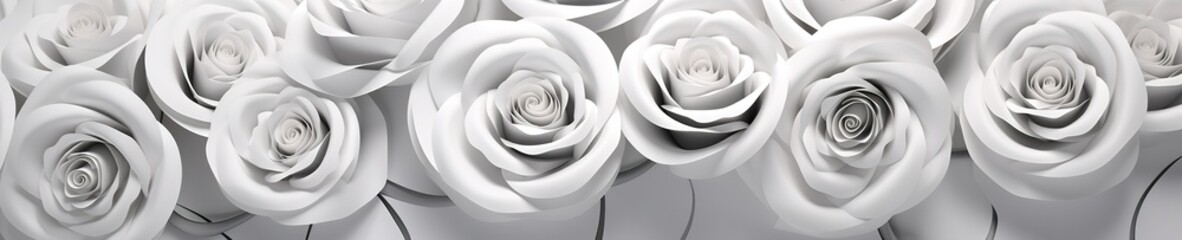 Black and white background with beautiful roses
