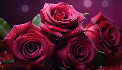 very beautiful, beautiful red roses