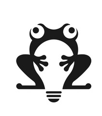 Obraz premium frog on a white background