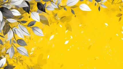 Fototapeta premium seamless background picture with leaf pattern, leaves, trees, tree branches