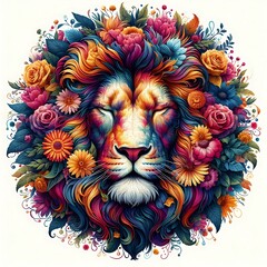 lion head illustration