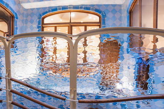 Interior of the Batll&oacute; House in Barcelona, the building, Antoni gaud&iacute;.