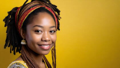 Young African-American Woman with a Confident and Attractive Smile